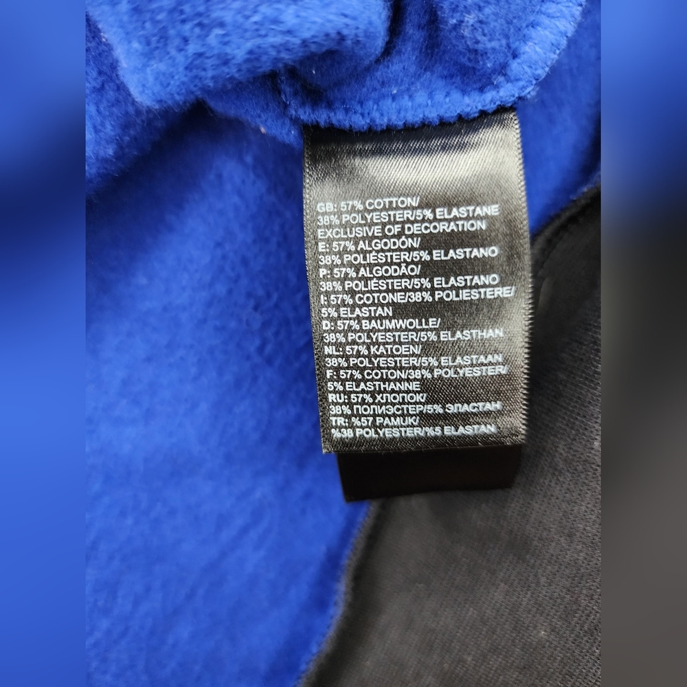 The North Face colorblock logo sweatshirt sodalite blue Lg women's - Picture 5 of 7